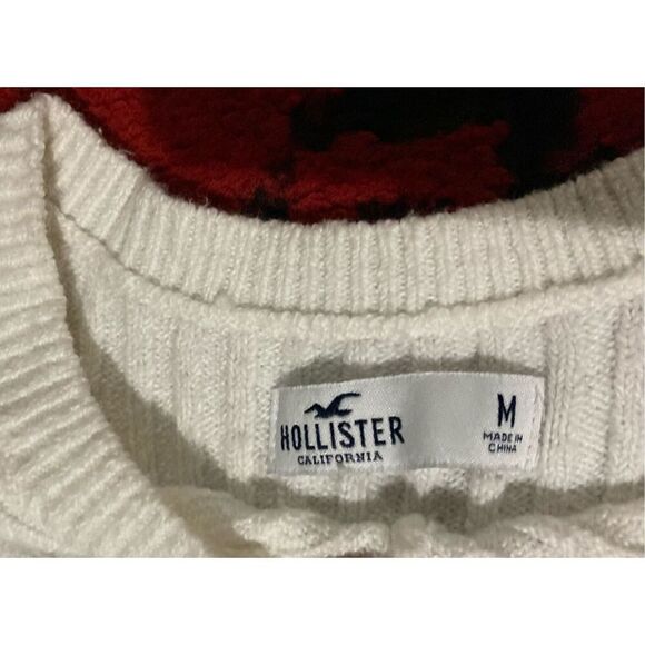 Womens Hollister White Sweater SZ M Super Soft Medium - Picture 2 of 16